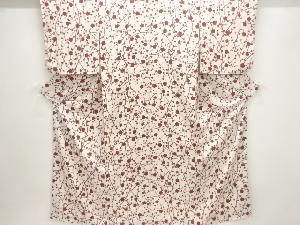 枝梅模様小紋着物